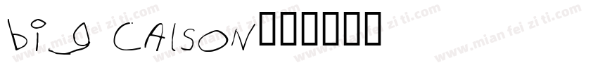 big calson字体转换